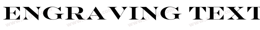 ENGRAVING TEXT字体转换